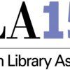 ALA is black letters, 150 in numeral form in purple