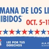 La Semana de los Libros Prohibidos. Oct. 5-11, 2025. La Censura es tan 1984. Lee Por Tus Derechos. ALA.org/BBooks. American Library Association