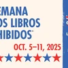 La Semana de los Libros Prohibidos. Oct. 5-11, 2025. La Censura es tan 1984. Lee Por Tus Derechos. ALA.org/BBooks. American Library Association
