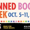 Banned Books Week. Oct 5-11, 2025. Censorship is so 1984. Read for your rights. ALA.org/BBooks