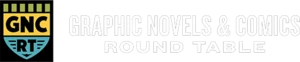 Graphic Novels and Comics Round Table white logo