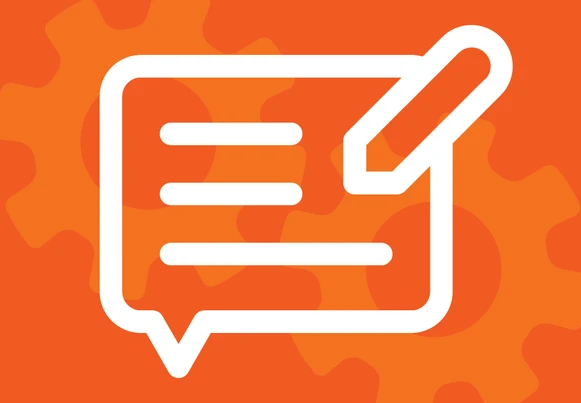 Feedback icon and gears