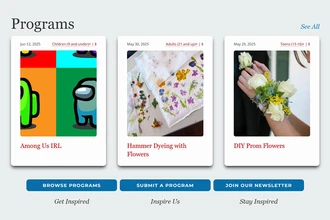 screenshot from the Programming Librarian website