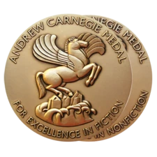 Andrew Carnegie Medals for Excellence in Fiction and Nonfiction (Gold round Medal depicting a winged horse)